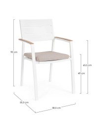Sedia C-BR-C Zelmar Bizzotto