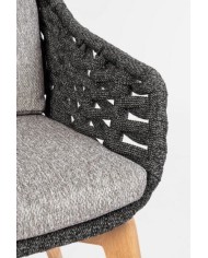 Sedia C-BR-C-C Tamires Antracite Bizzotto