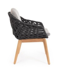 Sedia C-BR-C-C Tamires Antracite Bizzotto