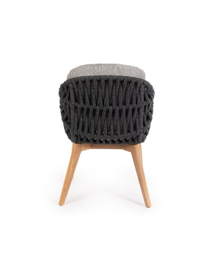 Sedia C-BR-C-C Tamires Antracite Bizzotto