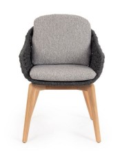 Sedia C-BR-C-C Tamires Antracite Bizzotto