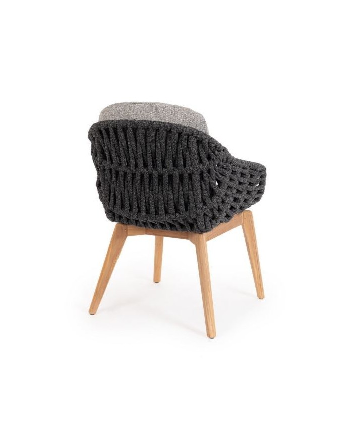 Sedia C-BR-C-C Tamires Antracite Bizzotto