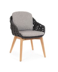 Sedia C-BR-C-C Tamires Antracite Bizzotto