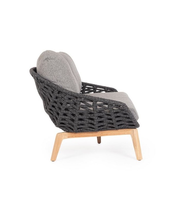 Divano 2-3P-C-C Tamires Antracite Bizzotto