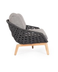 Divano 2-3P-C-C Tamires Antracite Bizzotto