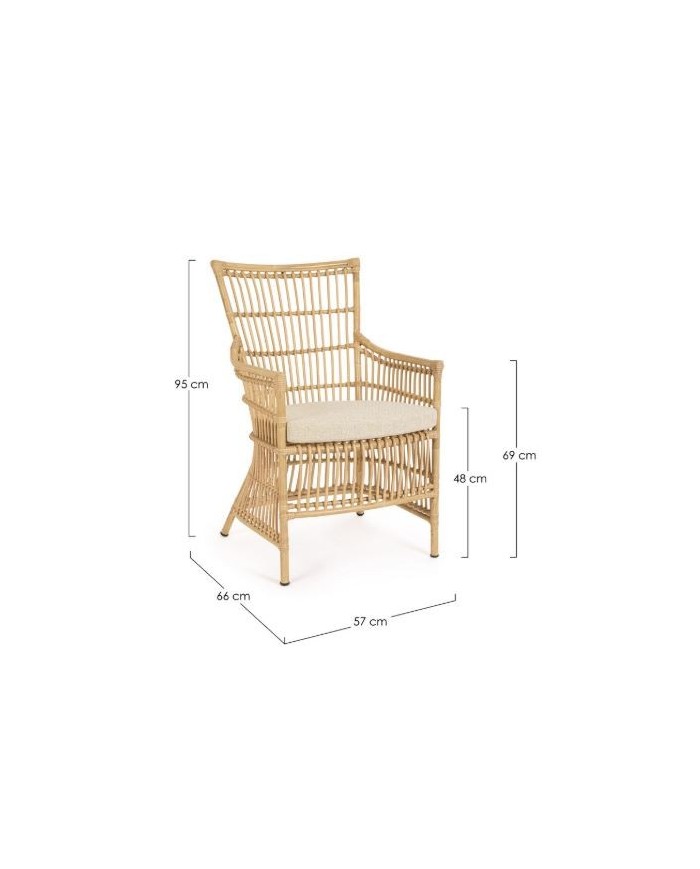 Sedia con braccioli Adelma Bizzotto