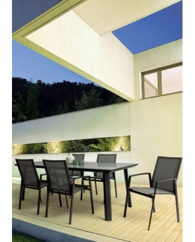 Sedia con braccioli Cruise Antracite Bizzotto