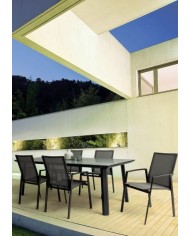 Sedia con braccioli Cruise Antracite Bizzotto