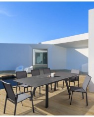 Sedia con braccioli Cruise Antracite Bizzotto