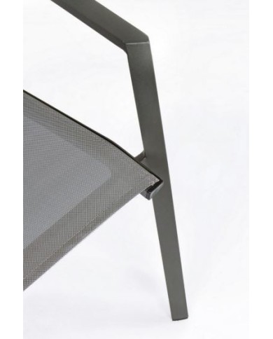 Sedia con braccioli Cruise Antracite Bizzotto