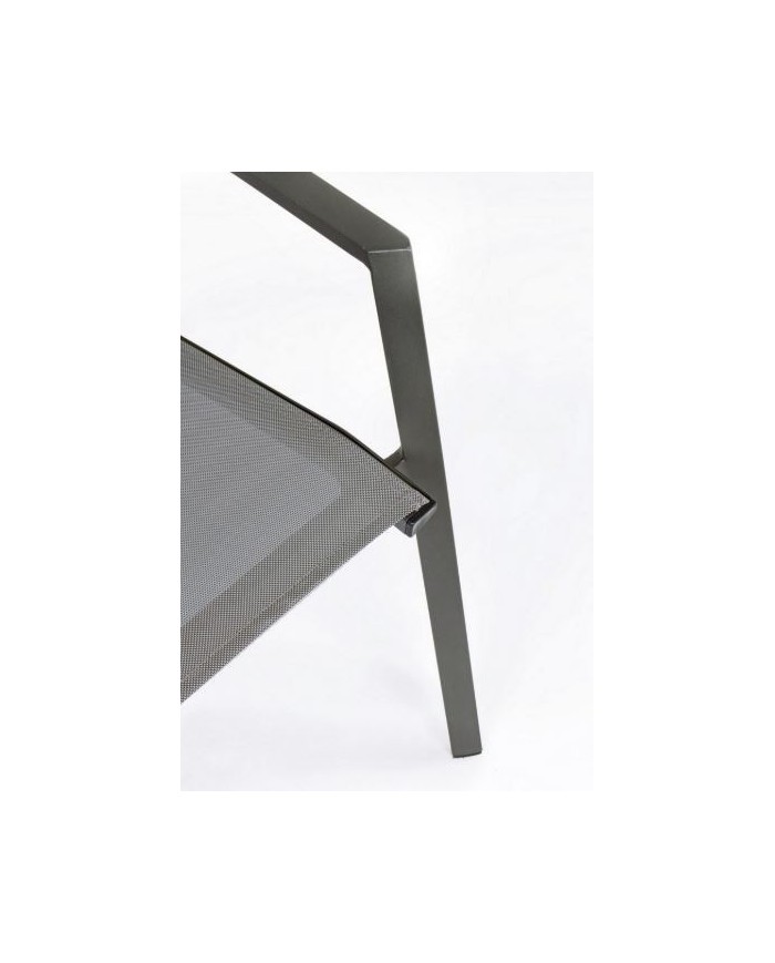 Sedia con braccioli Cruise Antracite Bizzotto