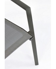 Sedia con braccioli Cruise Antracite Bizzotto