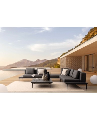 Divano 2P lounge Matrix Antracite Bizzotto