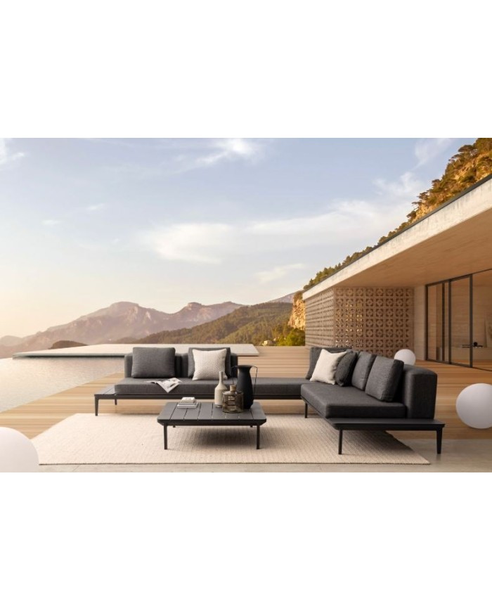 Divano 2P lounge Matrix Antracite Bizzotto