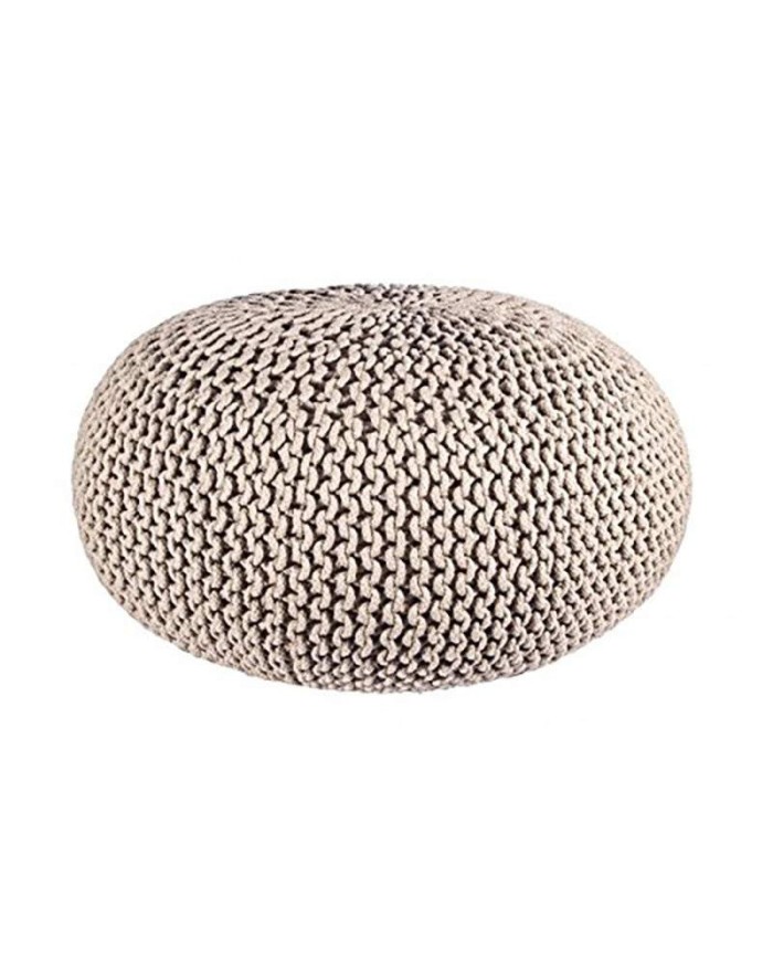 Pouf intreccio Tortora D80 Bizzotto