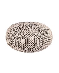 Pouf intreccio Tortora D80 Bizzotto