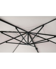Ombrellone Braccio Aries 4x4 Antracite Naturale Bizzotto