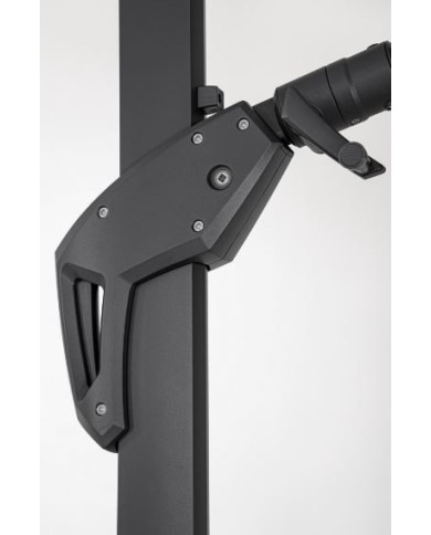 Ombrellone Braccio Aries 4x4 Antracite Naturale Bizzotto