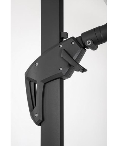 Ombrellone Braccio Aries 4x4 Antracite Naturale Bizzotto