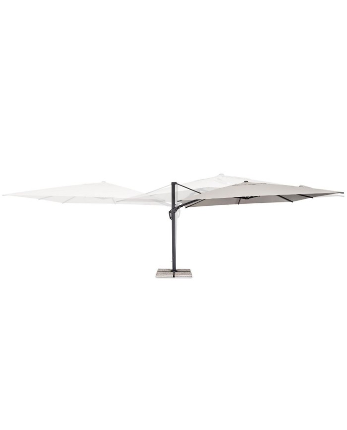 Ombrellone Braccio Aries 4x4 Antracite Naturale Bizzotto