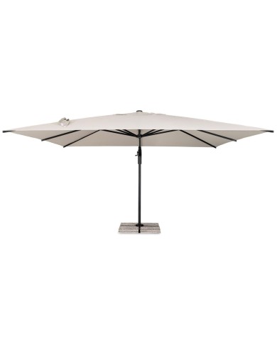 Ombrellone Braccio Aries 4x4 Antracite Naturale Bizzotto