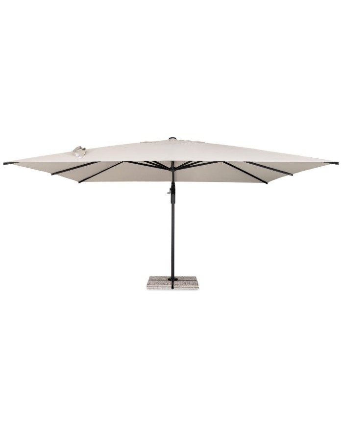 Ombrellone Braccio Aries 4x4 Antracite Naturale Bizzotto