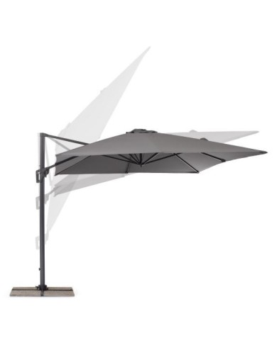 Ombrellone Braccio Porto 3x3 Antracite/grigio Bizzotto