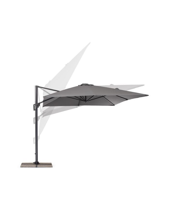 Ombrellone Braccio Porto 3x3 Antracite/grigio Bizzotto