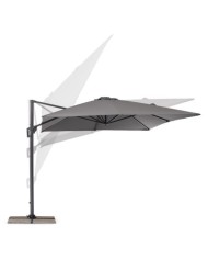 Ombrellone Braccio Porto 3x3 Antracite/grigio Bizzotto