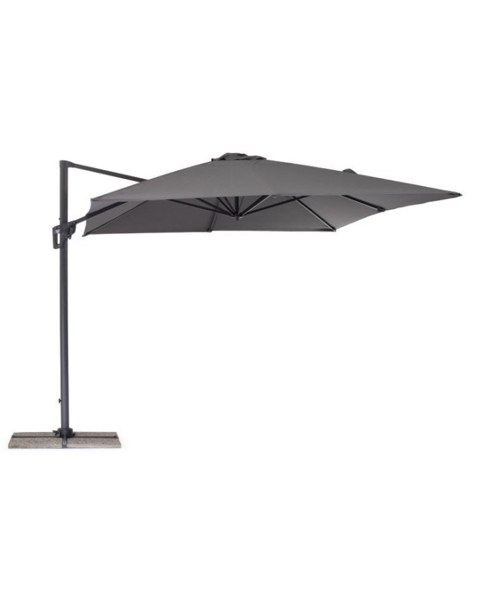 Ombrellone Braccio Porto 3x3 Antracite/grigio Bizzotto