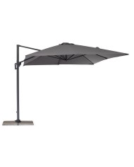 Ombrellone Braccio Porto 3x3 Antracite/grigio Bizzotto