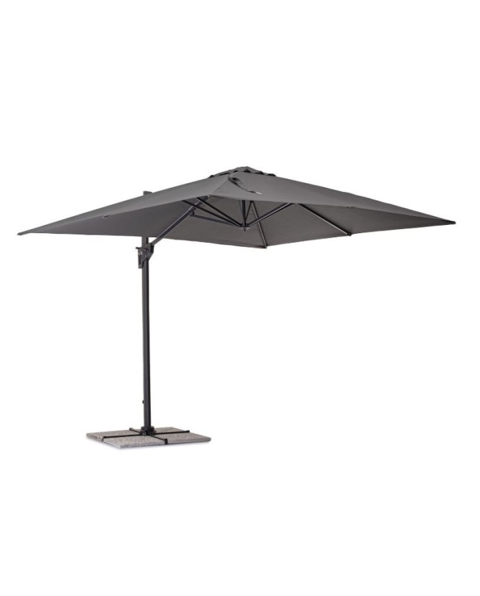Ombrellone Braccio Porto 3x3 Antracite/grigio Bizzotto