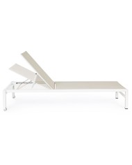 Lettino con ruote Konnor bianco