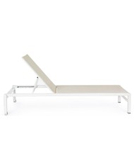 Lettino con ruote Konnor bianco