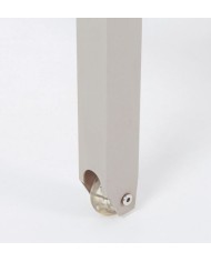 Lettino con ruote Konnor bianco