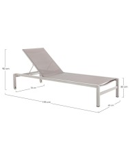 Lettino con ruote Konnor bianco