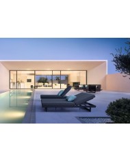 Lettino singolo Infinity Antracite Bizzotto