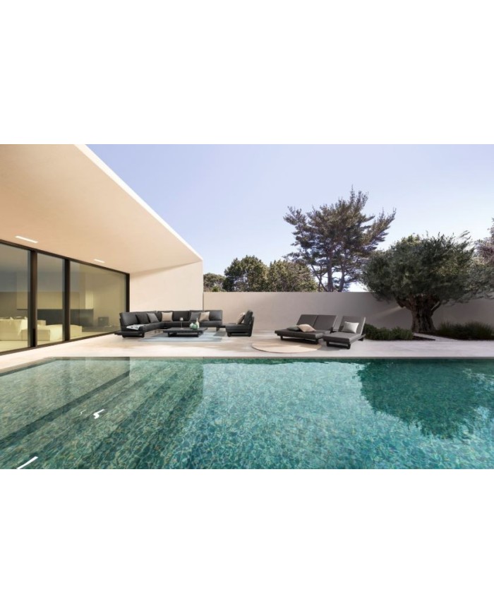 Lettino singolo Infinity Antracite Bizzotto