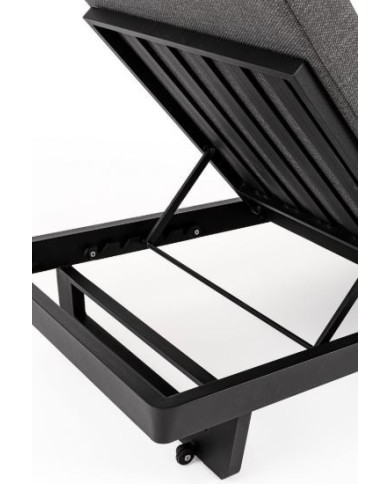 Lettino singolo Infinity Antracite Bizzotto