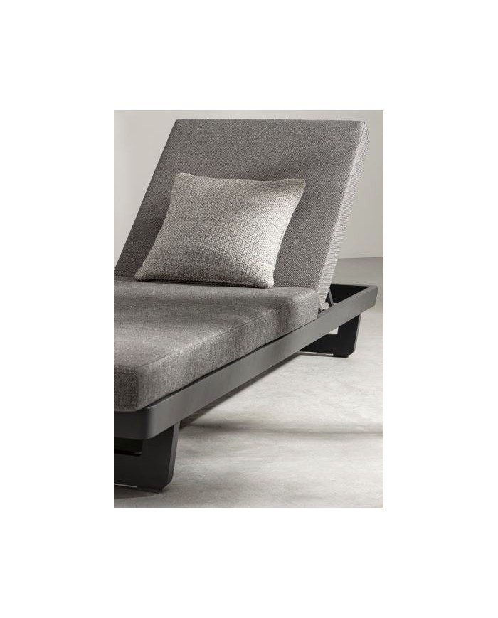 Lettino singolo Infinity Antracite Bizzotto