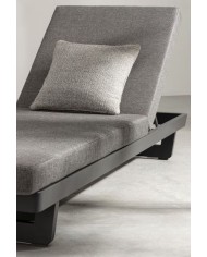 Lettino singolo Infinity Antracite Bizzotto