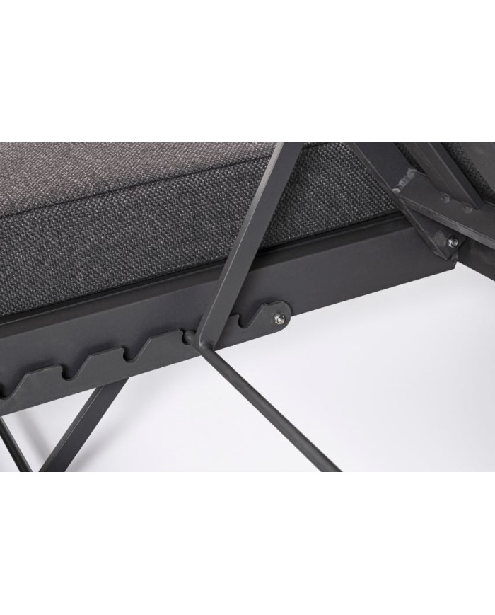 Lettino doppio Infinity antracite Bizzotto