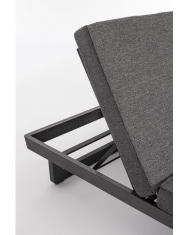 Lettino doppio Infinity antracite Bizzotto