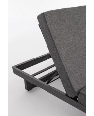 Lettino doppio Infinity antracite Bizzotto