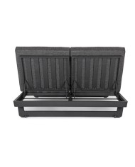 Lettino doppio Infinity antracite Bizzotto