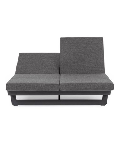 Lettino doppio Infinity antracite Bizzotto