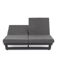 Lettino doppio Infinity antracite Bizzotto