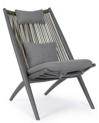 Poltrona lounge con cuscini Aloha Bizzotto 0660368