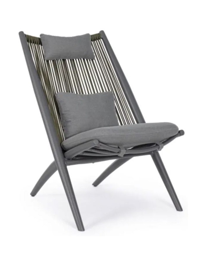 Poltrona lounge con cuscini Aloha Bizzotto 0660368