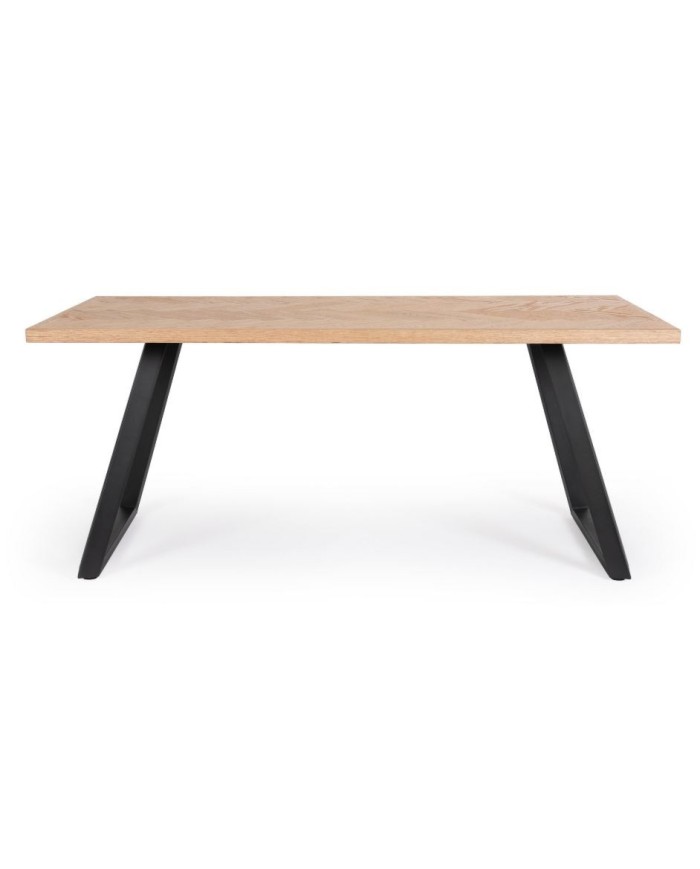 Tavolo Dukat 180x90 Nero Bizzotto